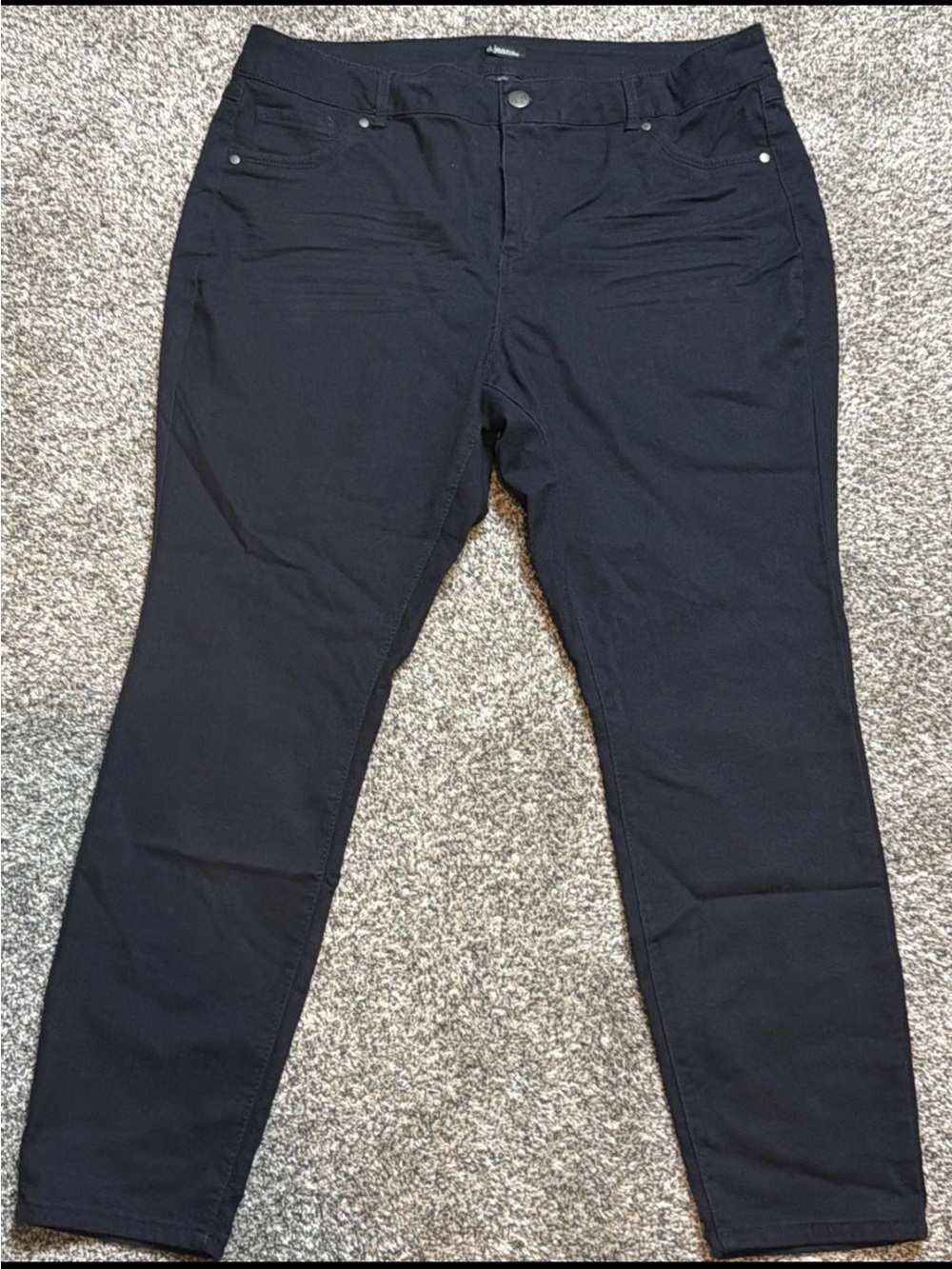d.jeans Dark Blue Waistband Detail Stretch Pants